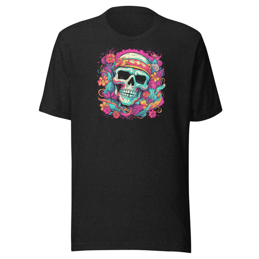 Flower Skull Shirt, Spooky Season Shirt, Retro Punk Shirt, Fall Flower Shirt, Wildflower Skeleton Shirt, Summer Vibes Shirt